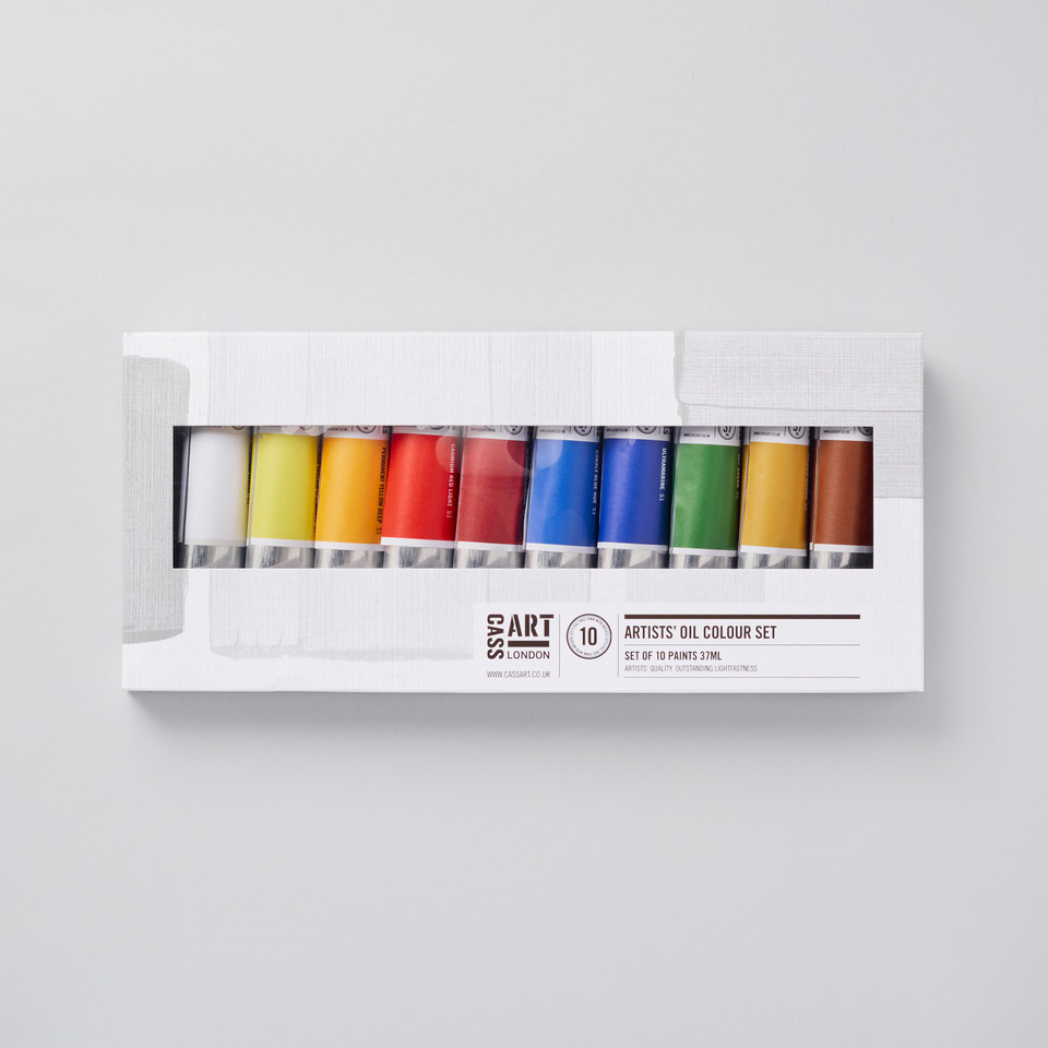 Cass Art Artists' Oil Colour 37ml Set of 10