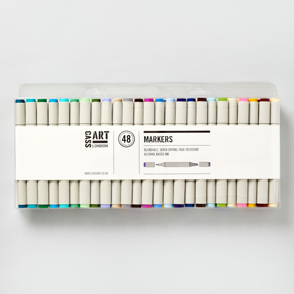 Cass Art Marker Assorted Colours Set of 48