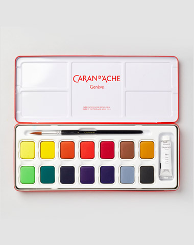 CARAN D'ACHE GOUACHE STUDIO BOX SET OF 15