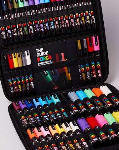 POSCA CASE ASSORTED COLOURS SET OF 54