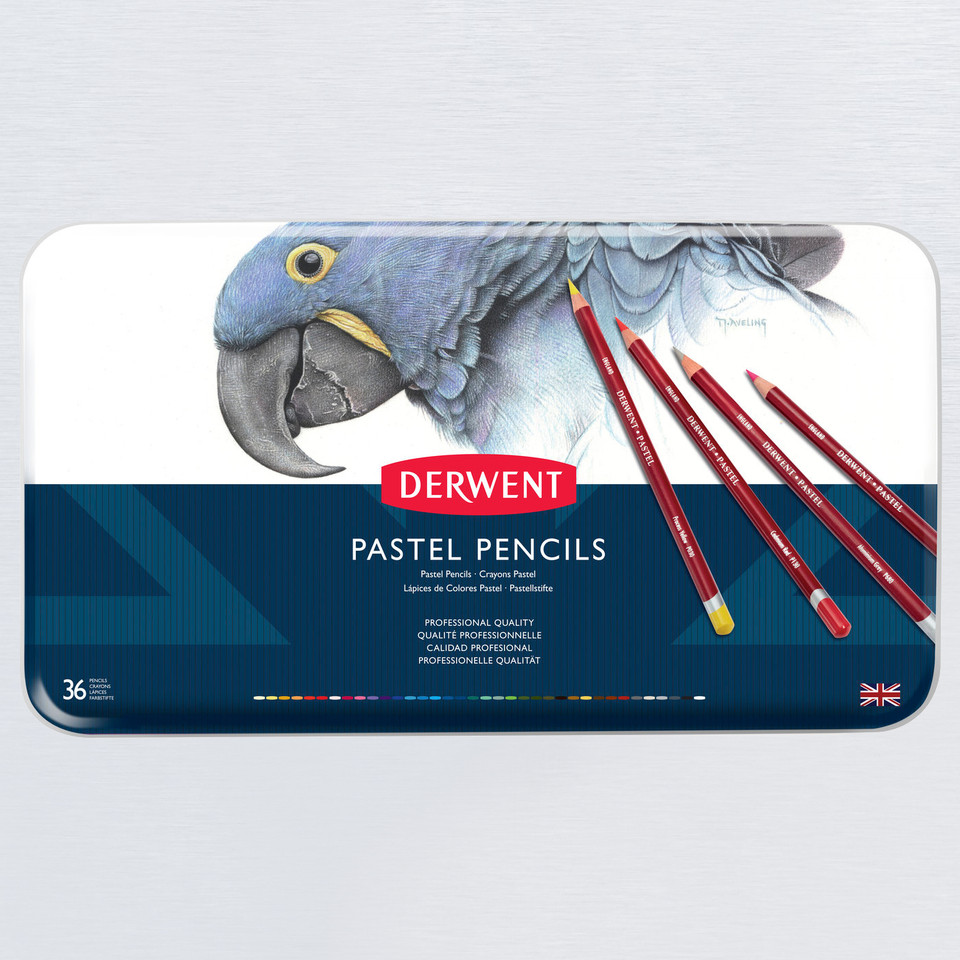 Derwent Pastel Pencil Tin Set of 36