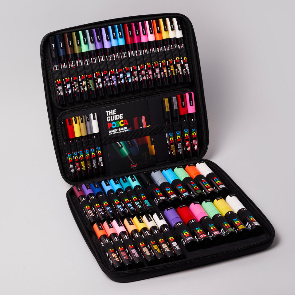 Posca Case Assorted Colours Set of 54